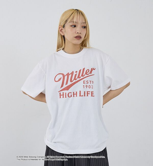 NOMINE「【GOOD ROCK SPEED】Miller ヴィンテージ風 ロゴ Tシャツ」|Tシャツ・カットソー|