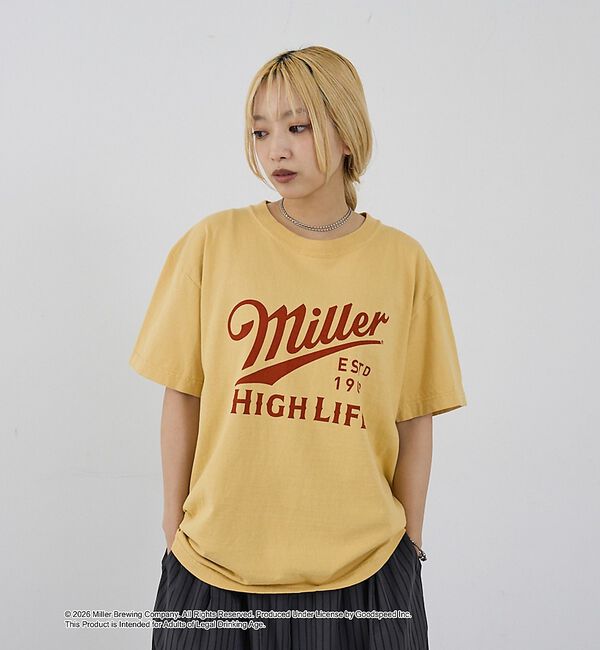 NOMINE「【GOOD ROCK SPEED】Miller ヴィンテージ風 ロゴ Tシャツ」|Tシャツ・カットソー|