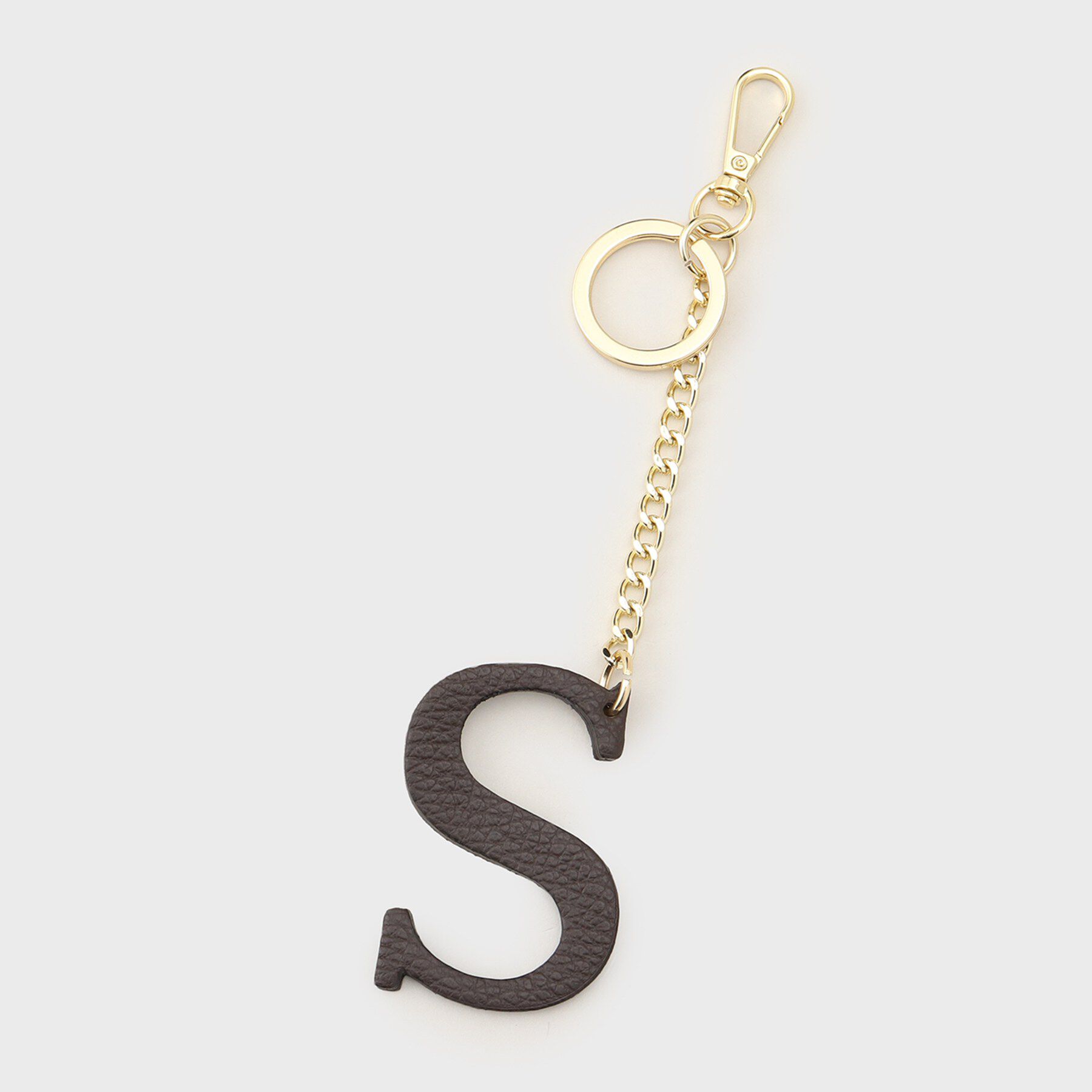 UNTITLED「【MILOS】別注アルファベットチャーム」|キーケース|ブラウン(044)