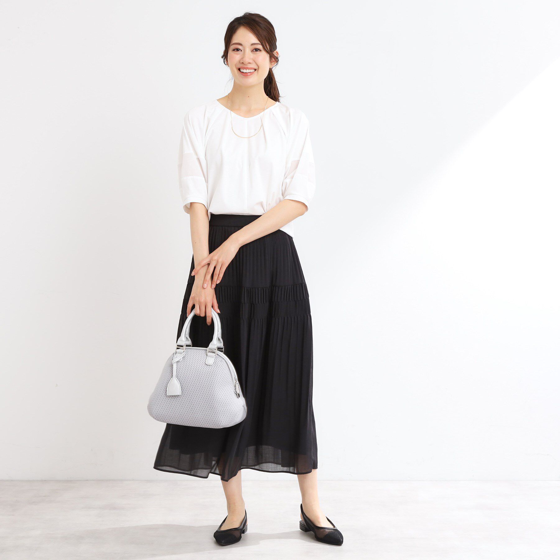 Reflect「【マシンウォッシュ可】キレイめラグランスリーブジャージ」|Tシャツ・カットソー|