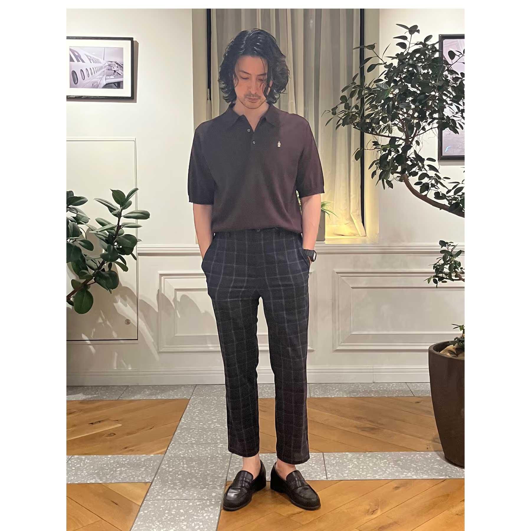 DRESSTERIOR「【セットアップ可/ウォッシャブル/高通気性】DotAir チェック SET UP パンツ」|その他|