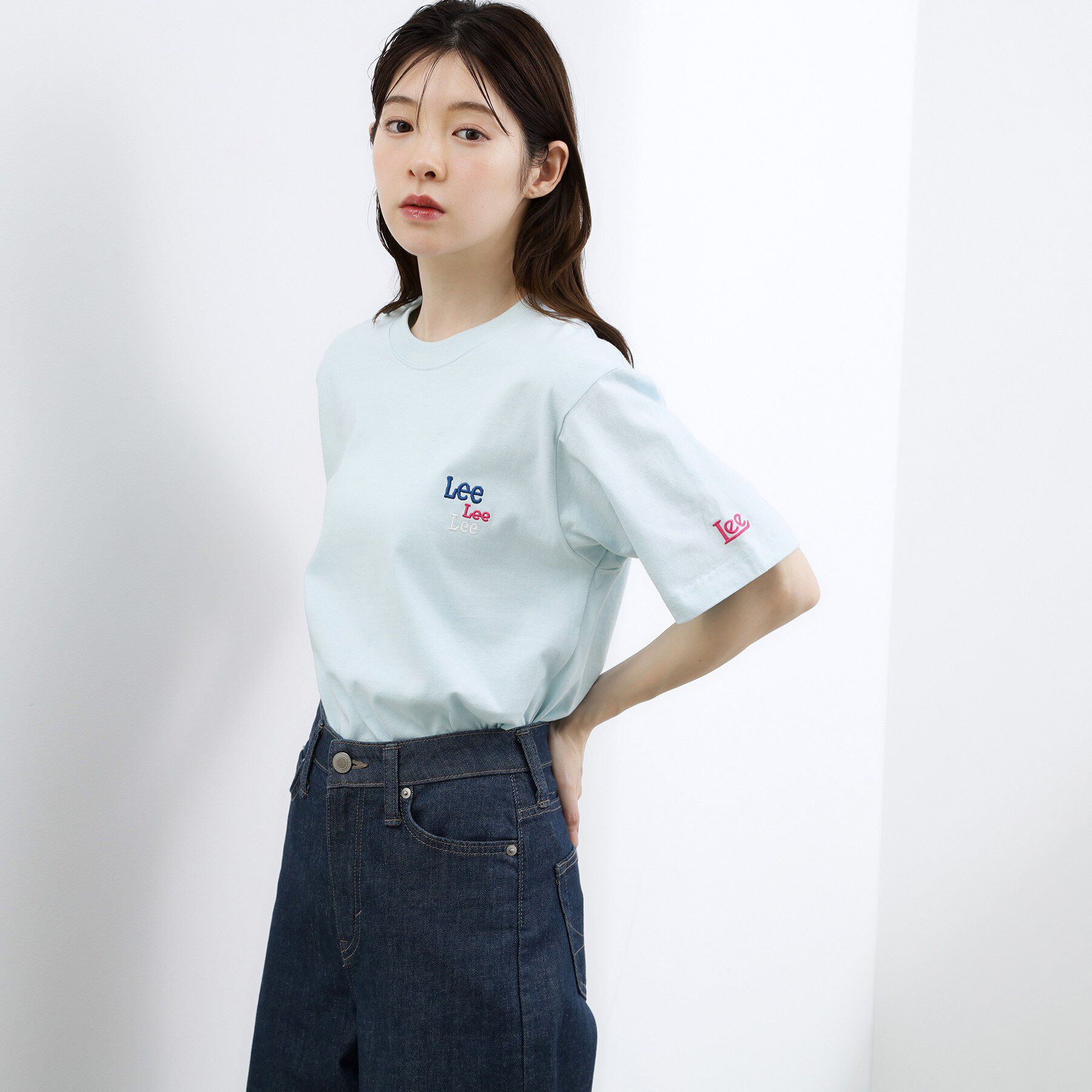 grove「【Lee&times;grove別注カラーあり】MULTI LOGO H／S TEE」|Tシャツ・カットソー|サックスブルー(09