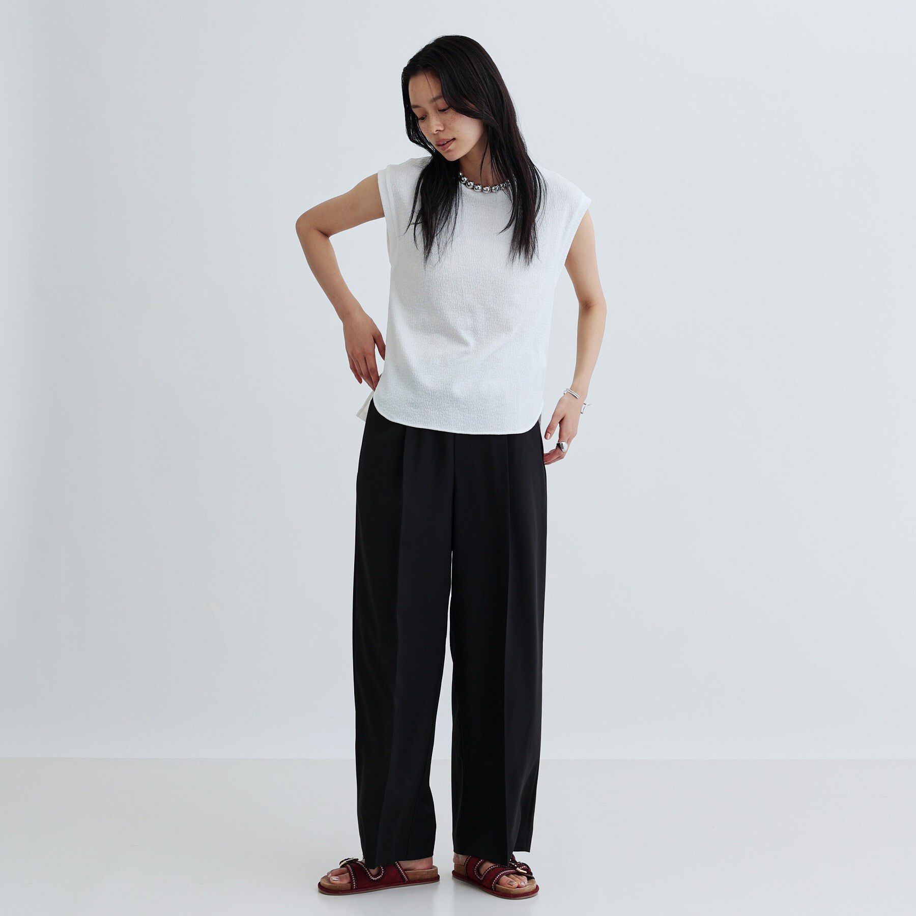 GALLEST「【再入荷】バックシャンノースリTシャツ」|Tシャツ・カットソー|