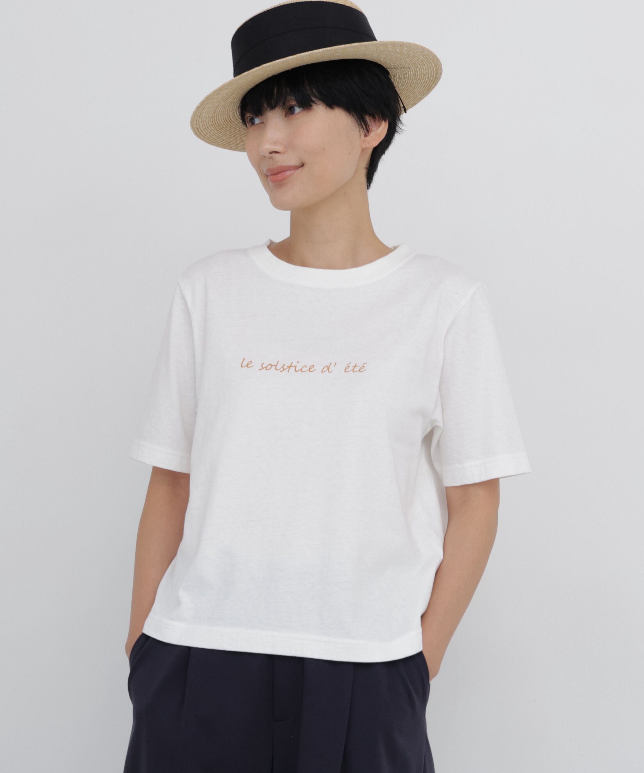  「《4色展開》メッセージロゴＴシャツ」|Tシャツ・カットソー|ホワイト