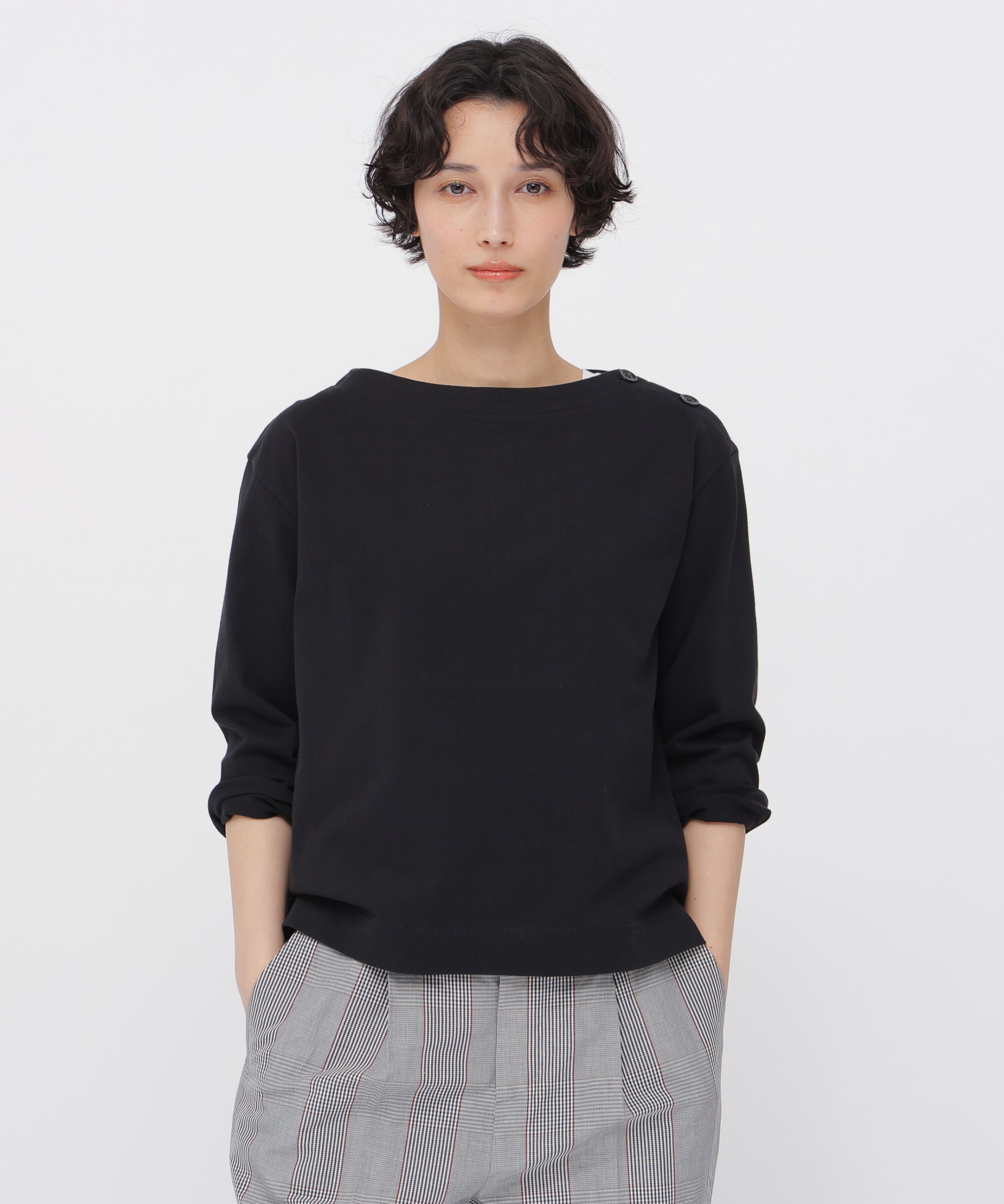  「TOUGH COTTON JERSEY TOP」|Tシャツ・カットソー|BLACK