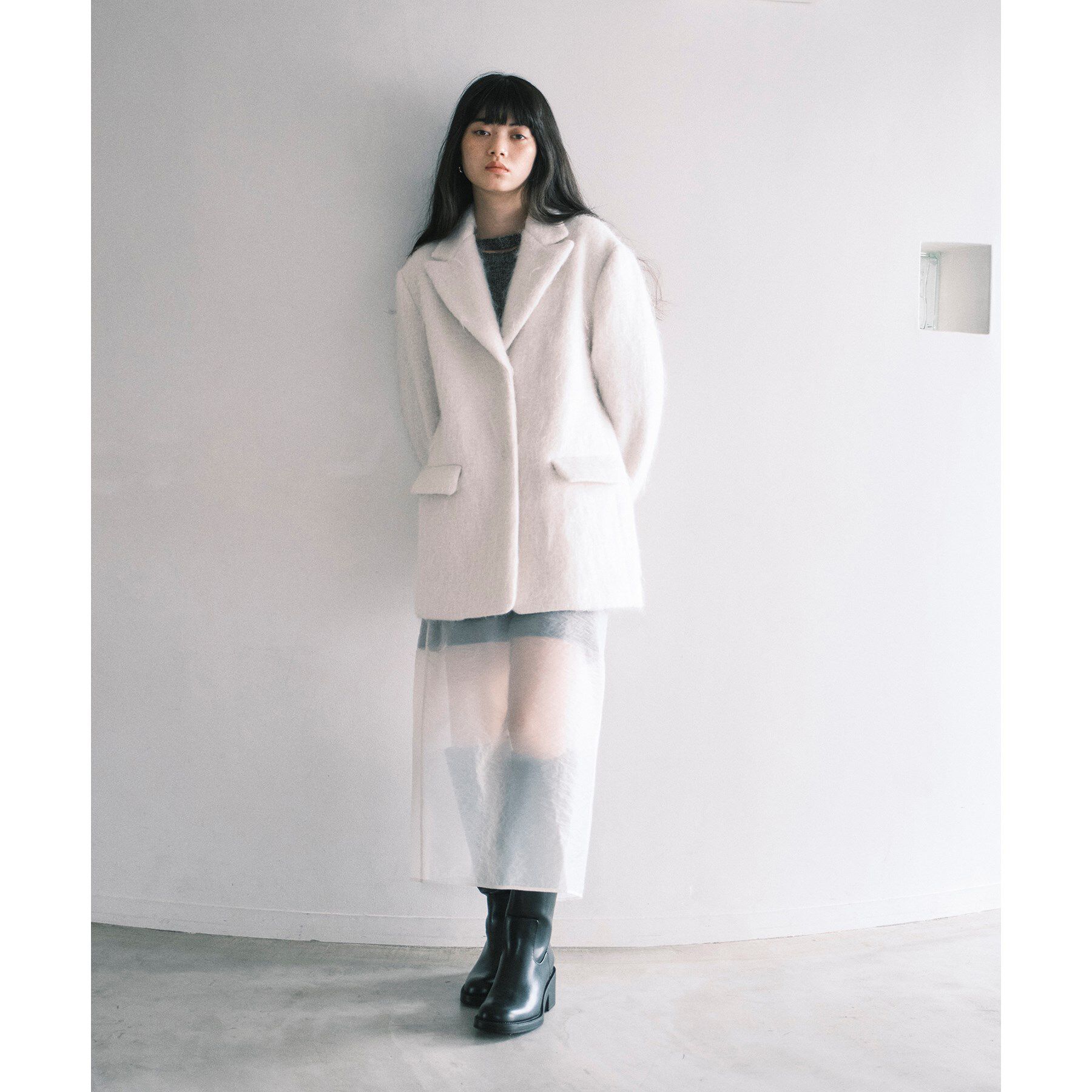 CODE A「reversible sheer skirt」|スカート|