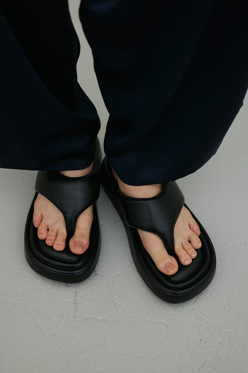 STYLEMIXER「プラットフォームトングサンダル」|サンダル|BLK