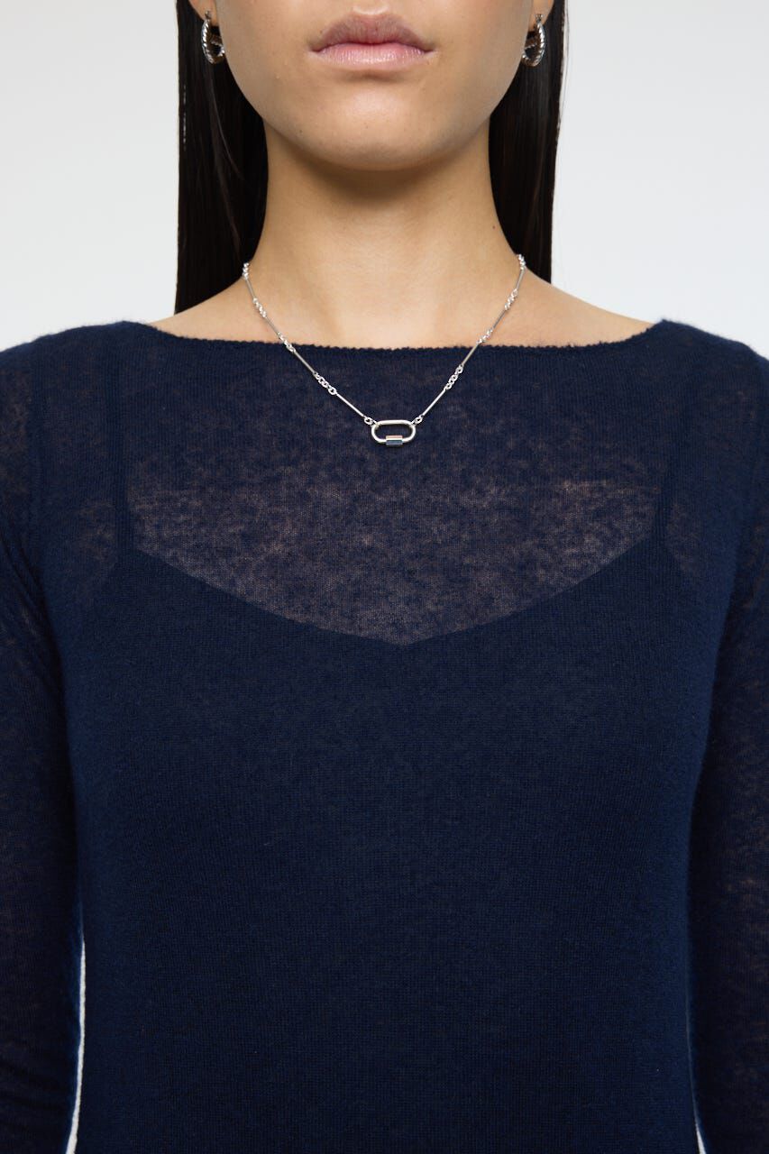 MOUSSY「SHEER KNIT ドレス」|ワンピース|