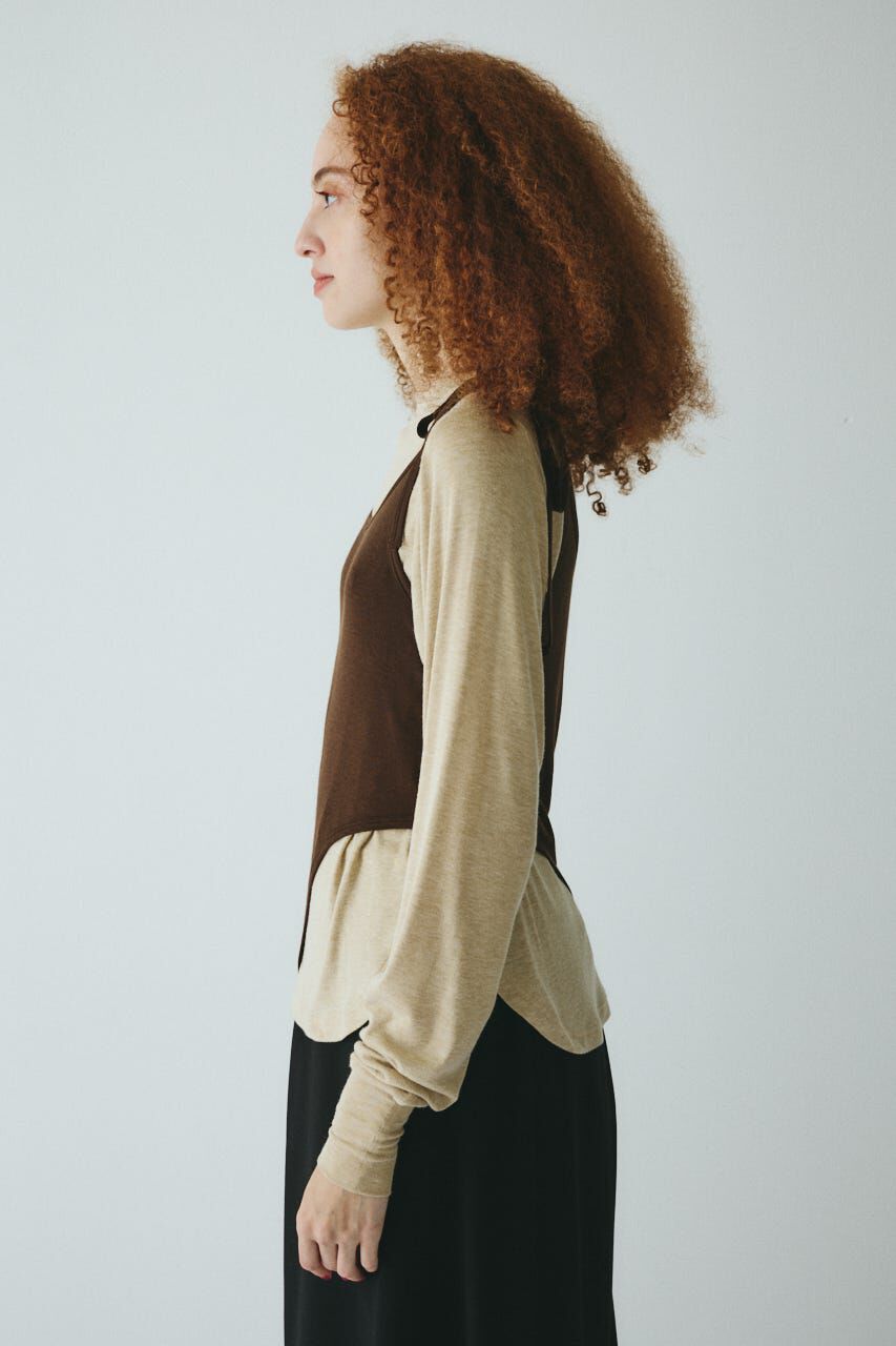 HeRIN.CYE「Sheer layreard cut tops」|Tシャツ・カットソー|