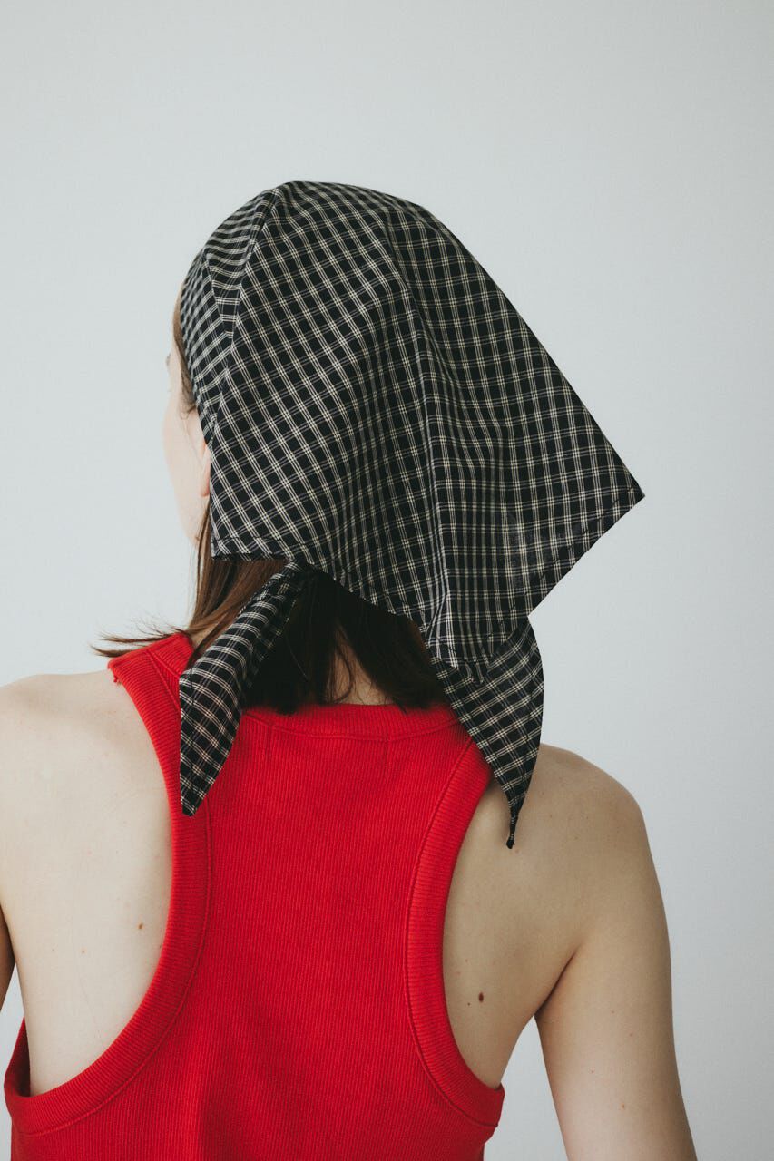 HeRIN.CYE「Checked headscarf」|その他|
