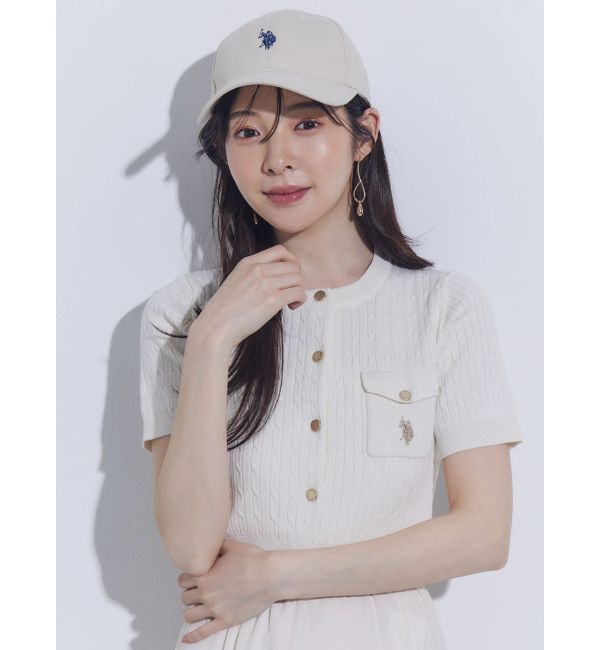 MERCURYDUO「U.S. POLO ASSN.別注ケーブルカーディガン」|カーディガン|