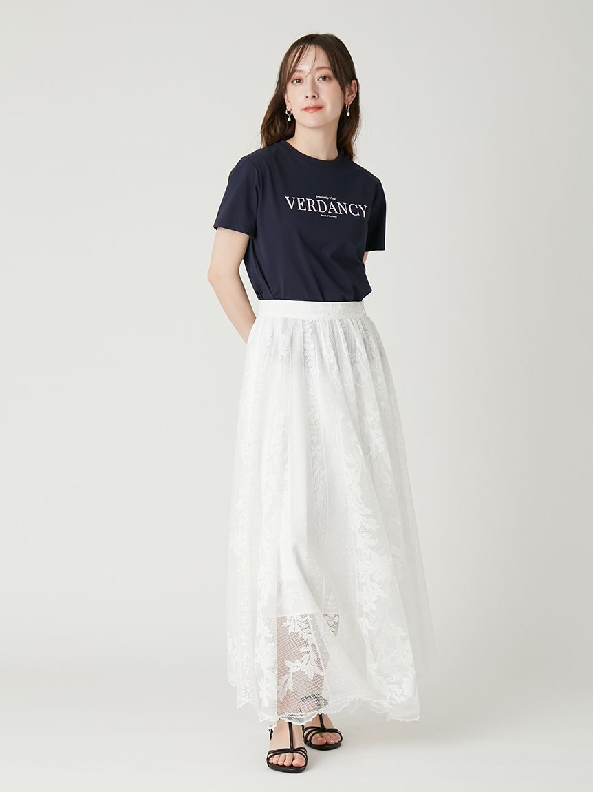 FRAY I.D「タイプライターロゴプリントTシャツ」|Tシャツ・カットソー|