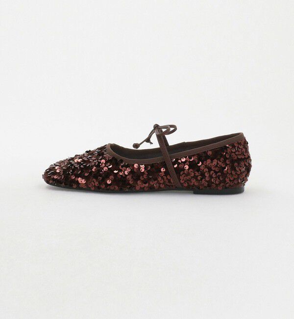 SY UNITED ARROWS「＜SY＞スパンコールバレエ フラット10●&uarr;」|バレエシューズ|