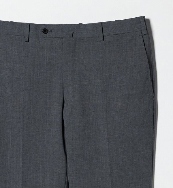 UNITED ARROWS「トロピカル ノープリーツ スラックス COMFORT EASY‐MODEL 2WAYストレッチ 撥水」|スラックス|