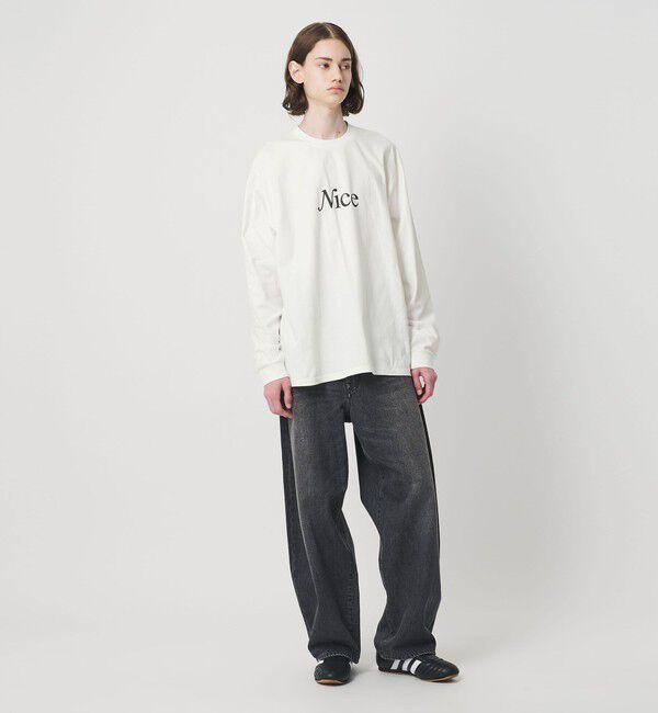 NICE WEATHER「＜NICE WEATHER＞シグネチャーロゴ ロングスリーブTシャツ」|Tシャツ・カットソー|