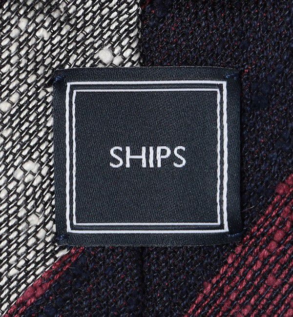 SHIPS「SHIPS: ラグジュアリー シャンタン生地 ストライプ ネクタイ」|ネクタイ・蝶ネクタイ|
