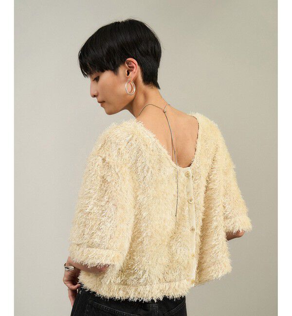 SALON adam et rope'「前後2WAYフェザージャガードプルオーバー」|その他|ベージュ(27)