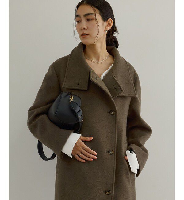 SALON adam et rope'「【WEB限定】スタンドカラー2WAYロングコート」|ダウン|