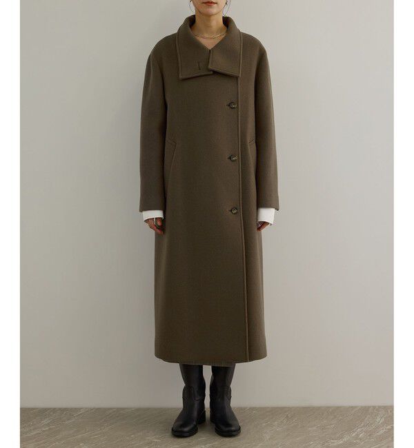 SALON adam et rope'「【WEB限定】スタンドカラー2WAYロングコート」|ダウン|