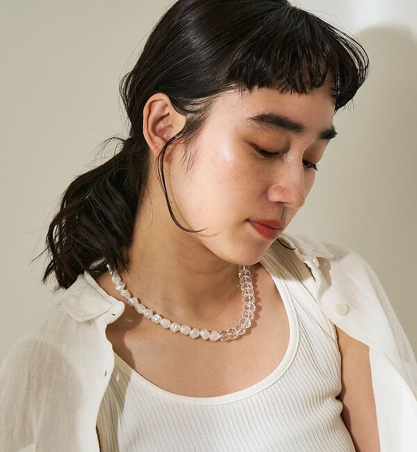 collex「【dignif】【金属アレルギー対応】ネックレス Merge Bold」|ネックレス|クリア
