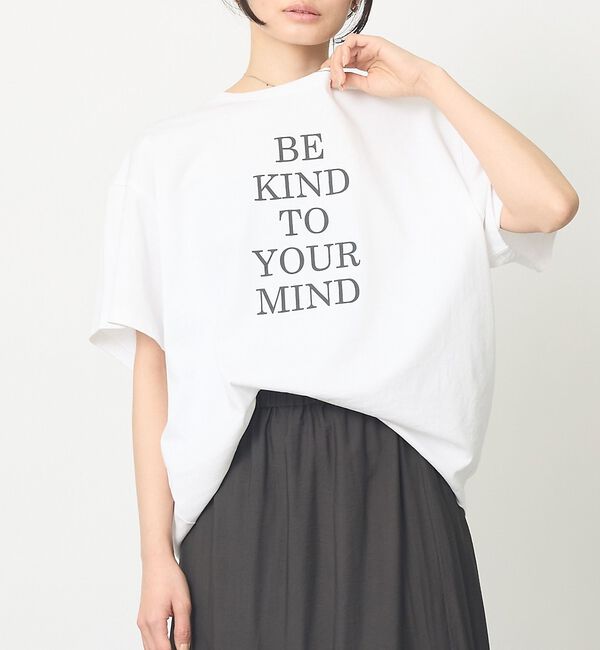 abahouse mavie「【体型カバー】ロゴタックTシャツ/半袖/大人カジュアル/体型カバー」|Tシャツ・カットソー|