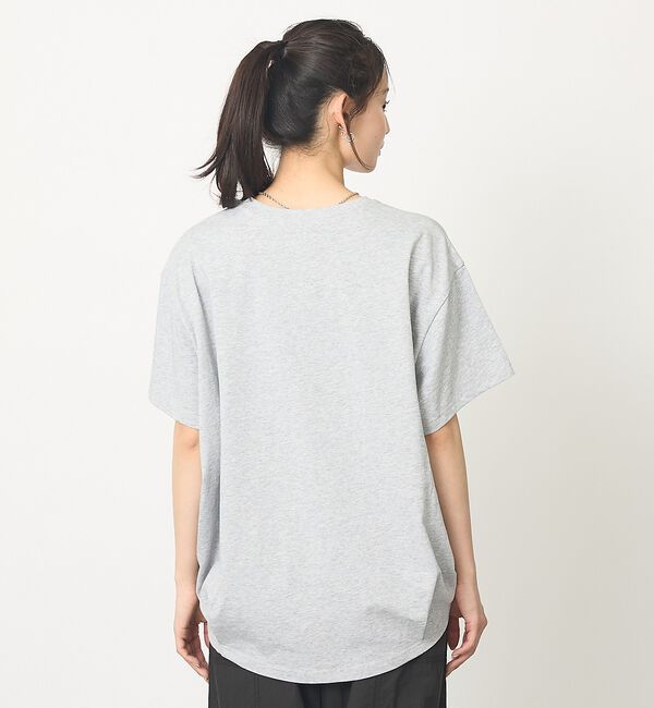 abahouse mavie「【体型カバー】ロゴタックTシャツ/半袖/大人カジュアル/体型カバー」|Tシャツ・カットソー|