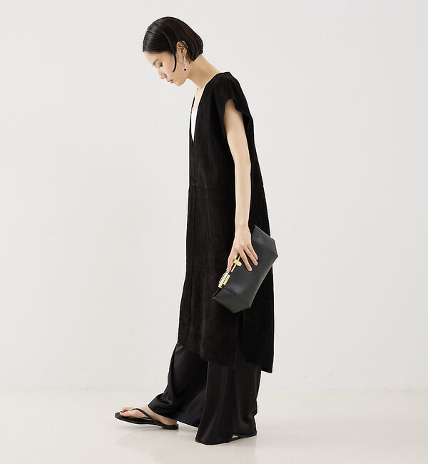 The Store by C' 「【METHODE】HABITO in SUEDE／スエードワンピース」|ワンピース|