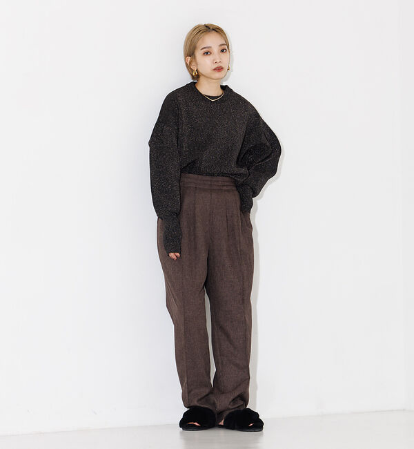 NOMINE「【セットアップ対応可】シャーク3タックテーパードパンツ」|スラックス|
