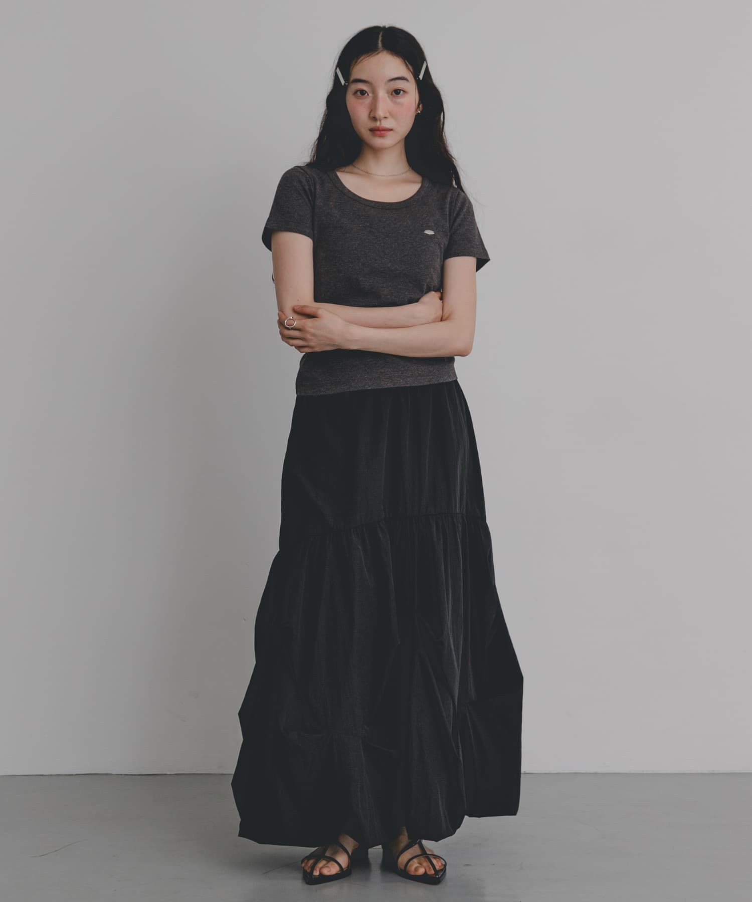 SENSE OF PLACE by URBAN RESEARCH「ラウンドネックリブTシャツ(半袖)」|Tシャツ・カットソー|