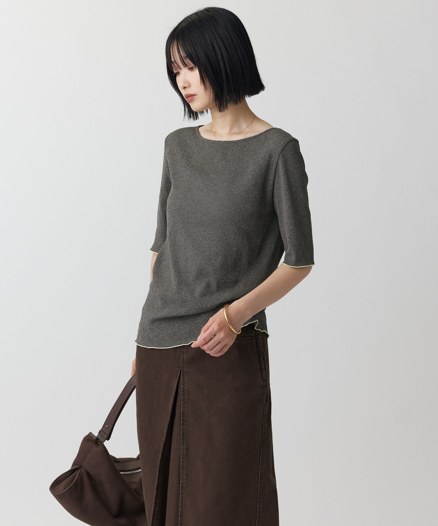 BABYLONE「シアーメロウカットソー［洗濯可］」|Tシャツ・カットソー|