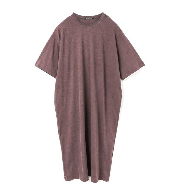 mizuiro ind「mizuiro ind クルーネックロングワンピース」|ワンピース|ブラウン