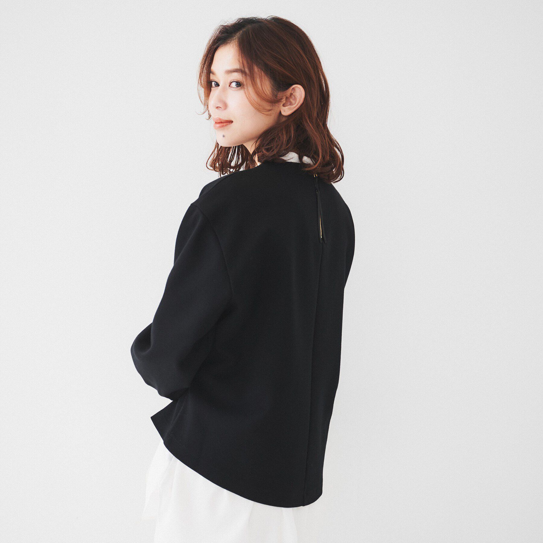 UNTITLED「【洗える/後ろファスナー】ダンボールプルオーバー」|Tシャツ・カットソー|