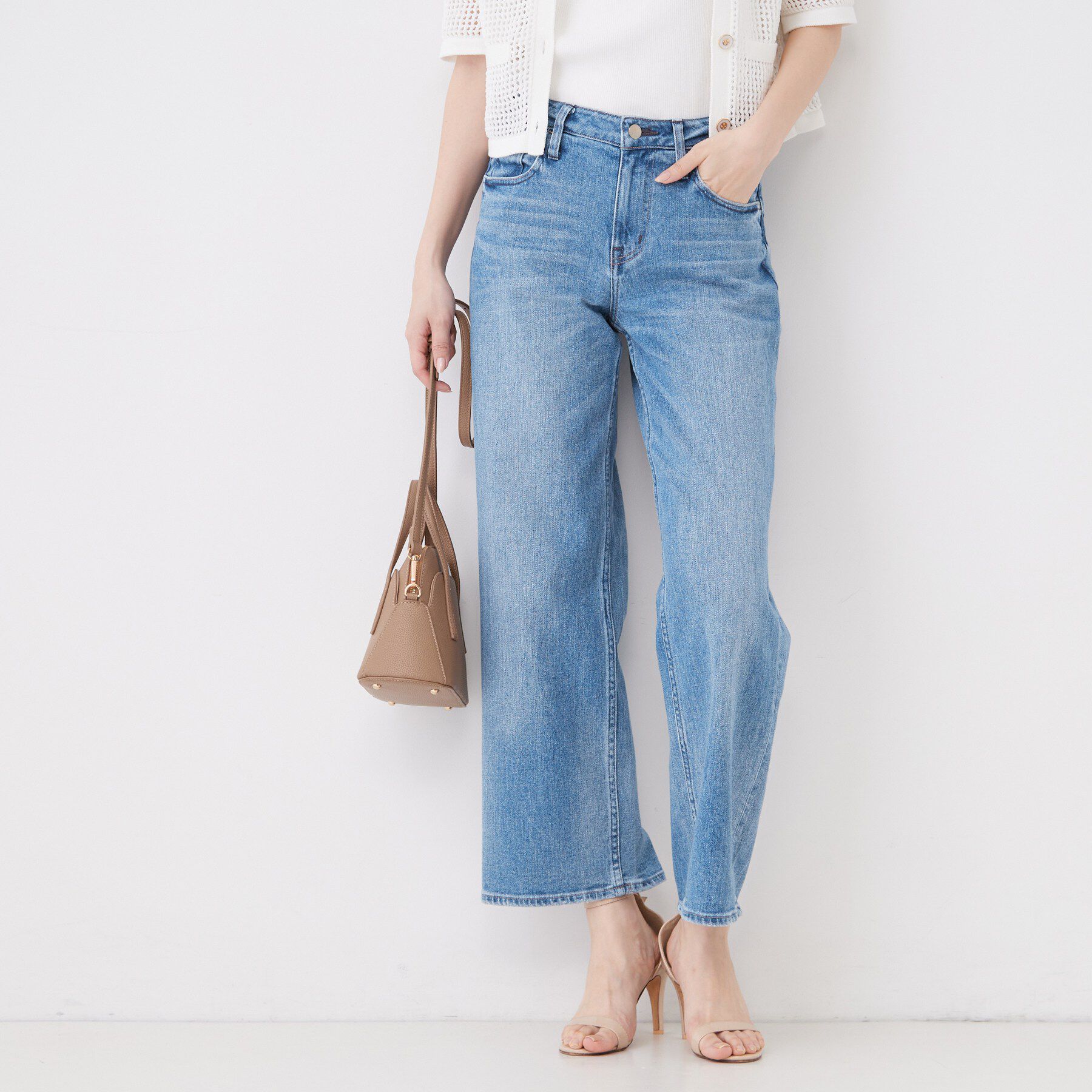 COUP DE CHANCE「【デニムパンツ】Healthy Denim／ Pink Pepper Midrise（ピンクペッパー」|デニム|ブルー(091)