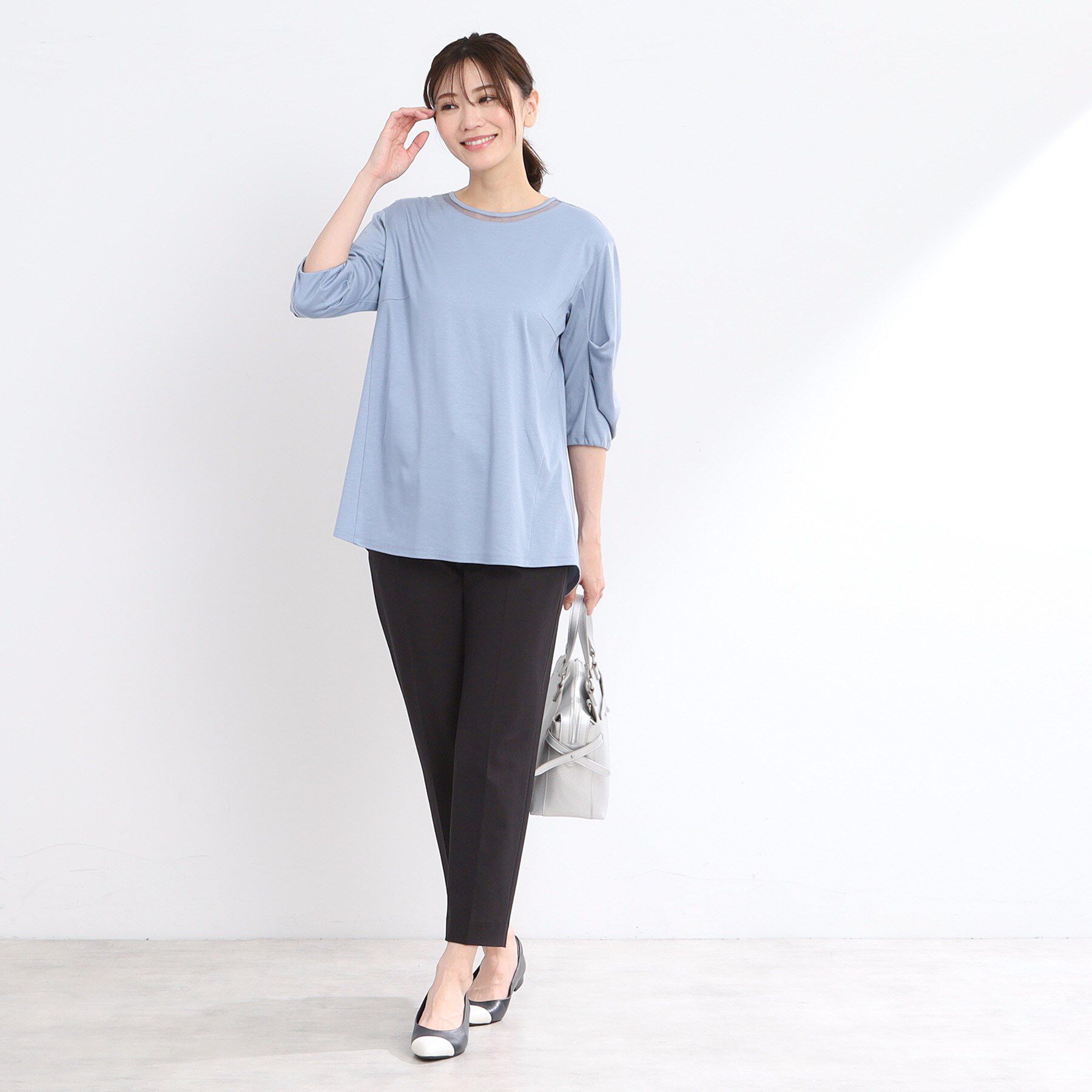 Reflect「【腰周りカバー】すっきり見えAラインカットソー」|Tシャツ・カットソー|