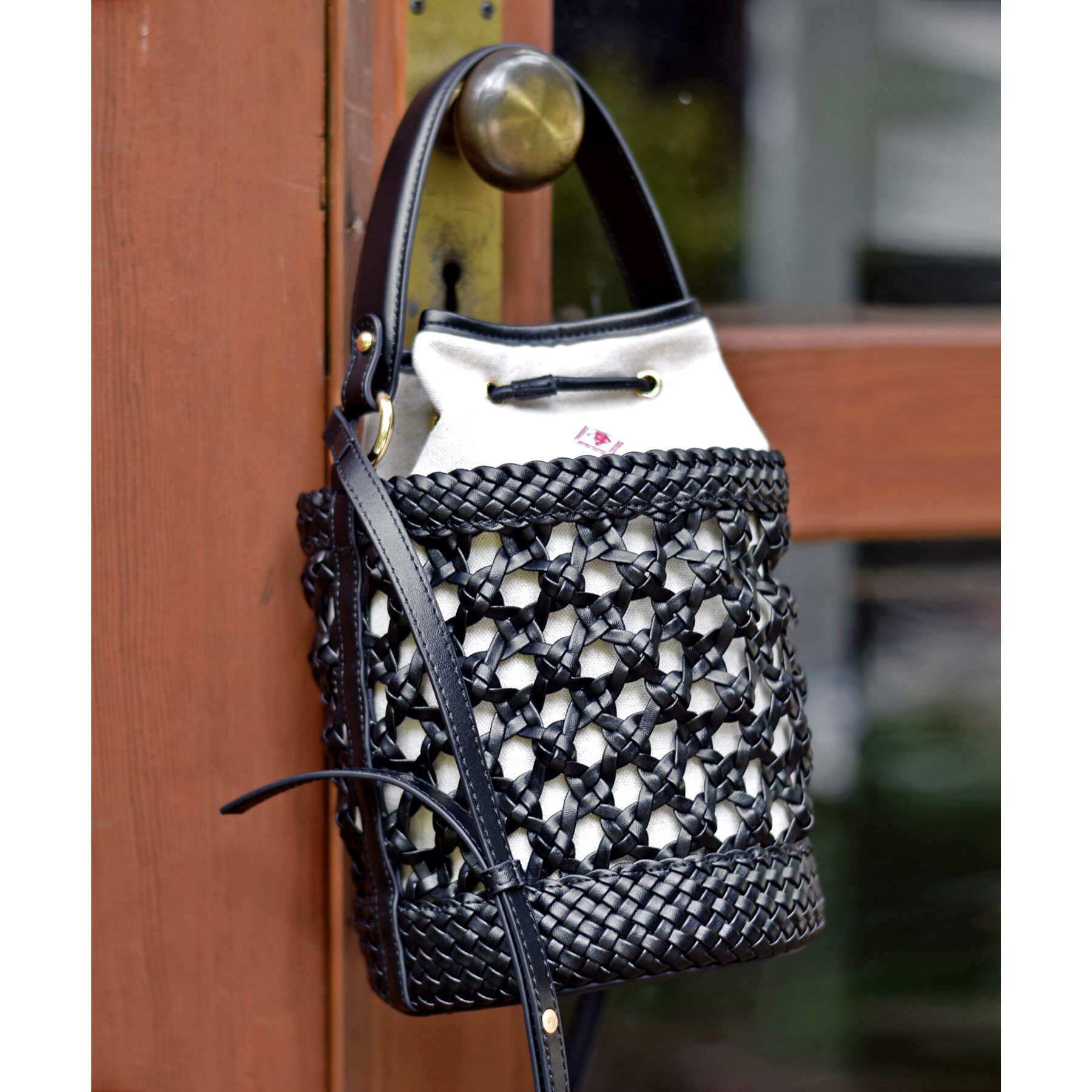 DRESSTERIOR「【otonaMUSE5月号掲載/3WAY】メッシュ＆キャンバス バケツBAG」|ハンドバッグ|ブラック(019)