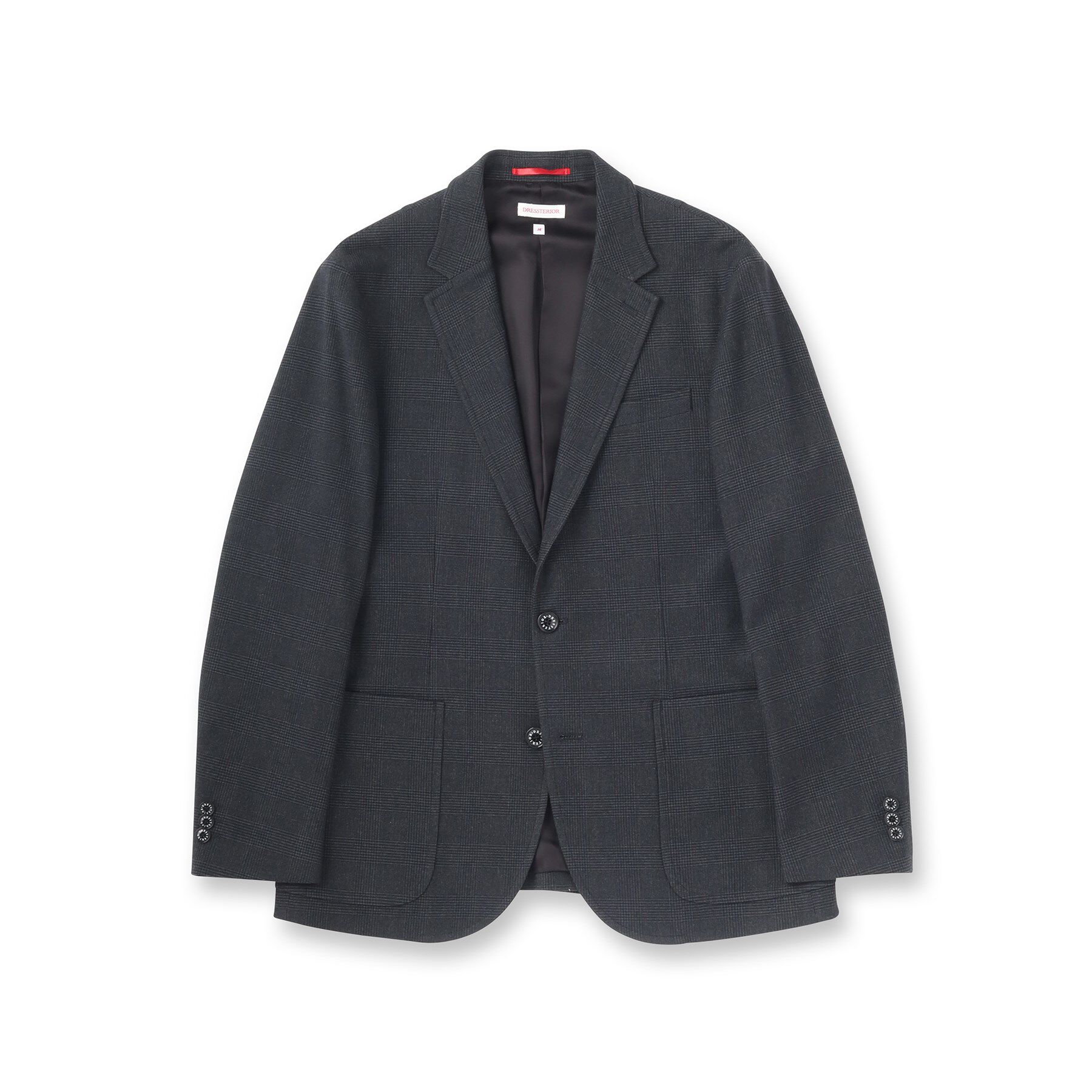 DRESSTERIOR「【セットアップ可】ストレッチソフトタッチ チェックジャケット」|テーラードジャケット|