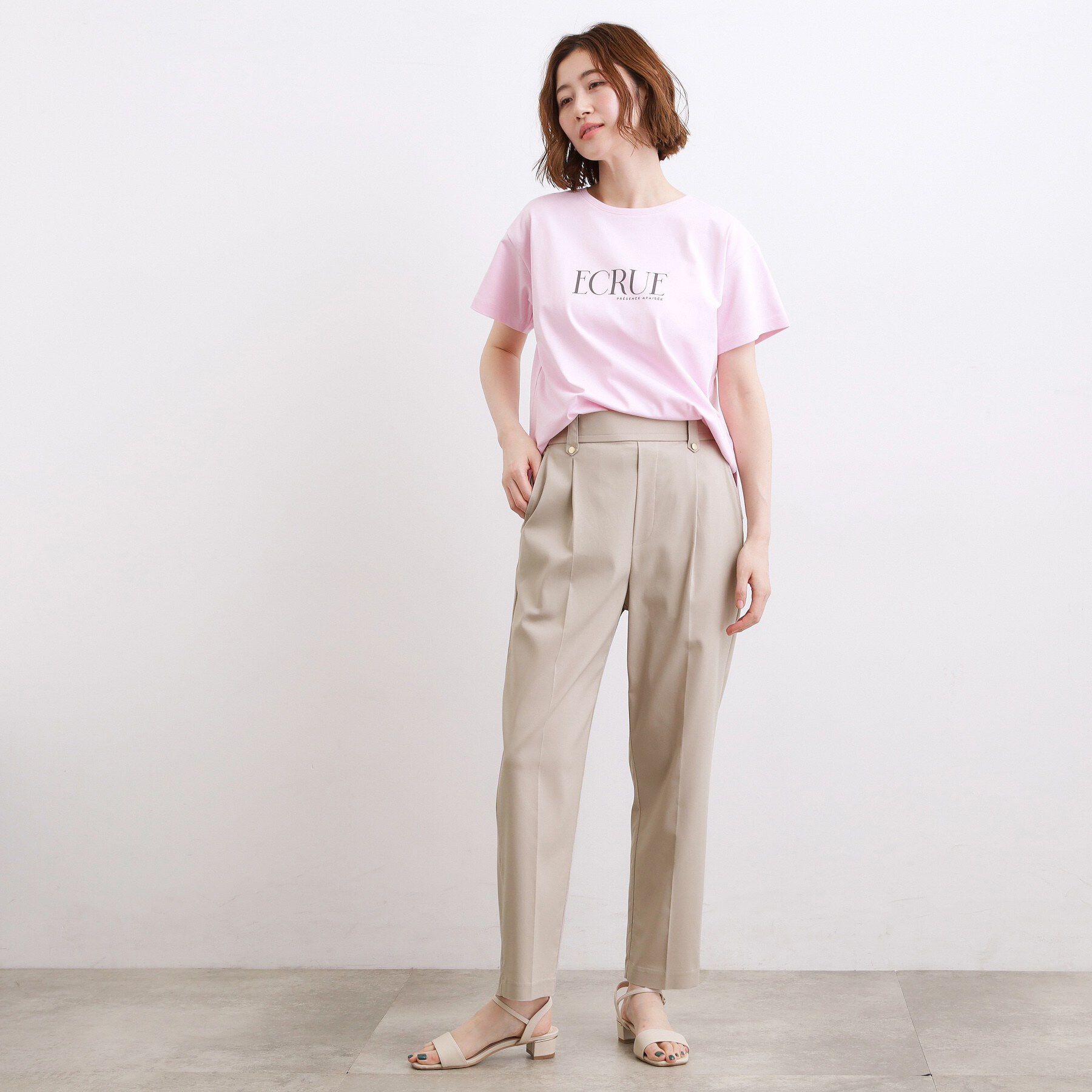 grove「【センタープレスがとれにくい】ハイパーストレッチテーパードパンツ」|その他|