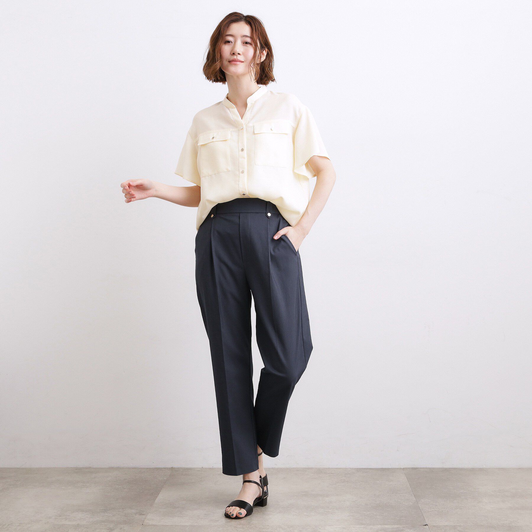 grove「【センタープレスがとれにくい】ハイパーストレッチテーパードパンツ」|その他|