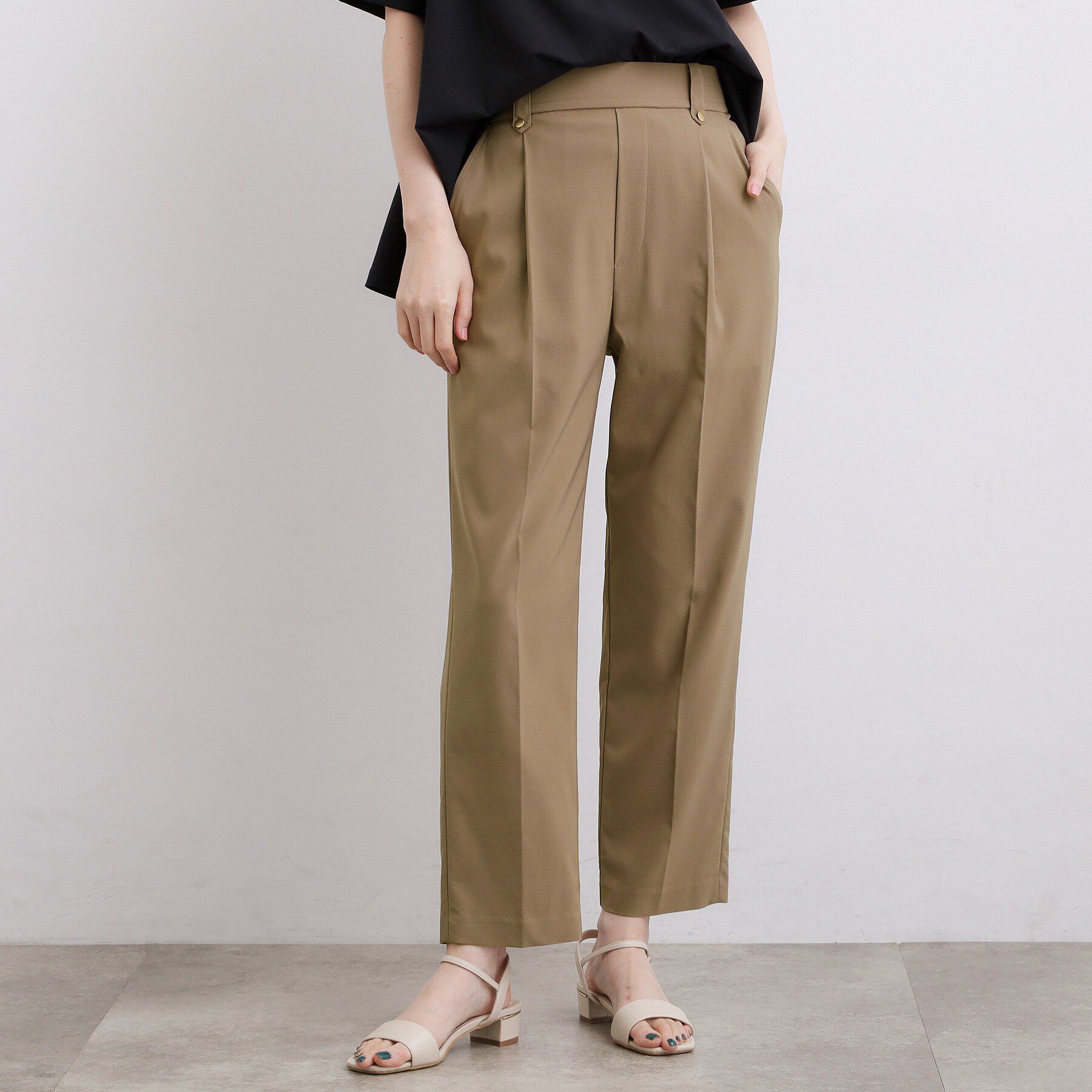 grove「【センタープレスがとれにくい】ハイパーストレッチテーパードパンツ」|その他|