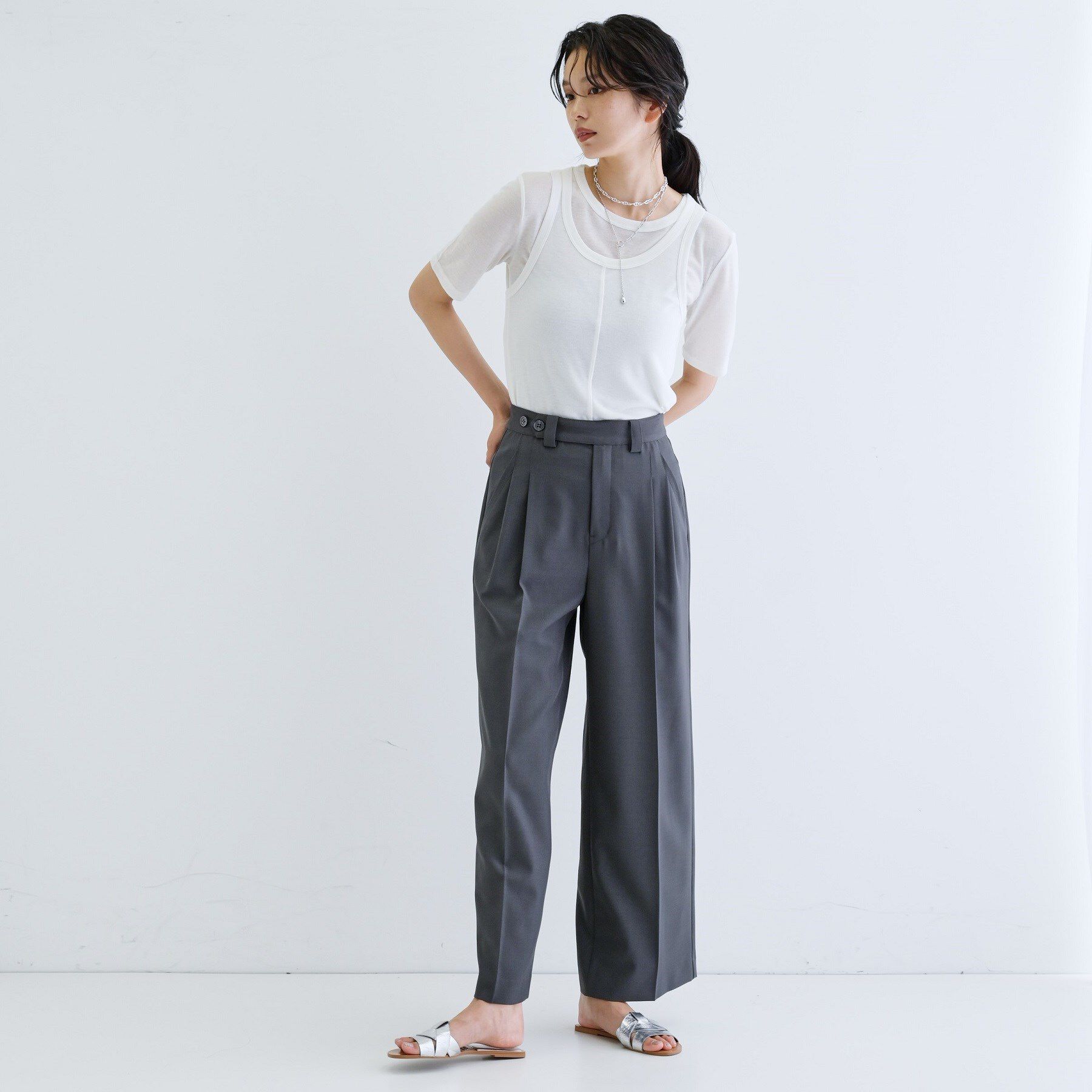 GALLEST「タンクセットテレコTシャツ」|Tシャツ・カットソー|