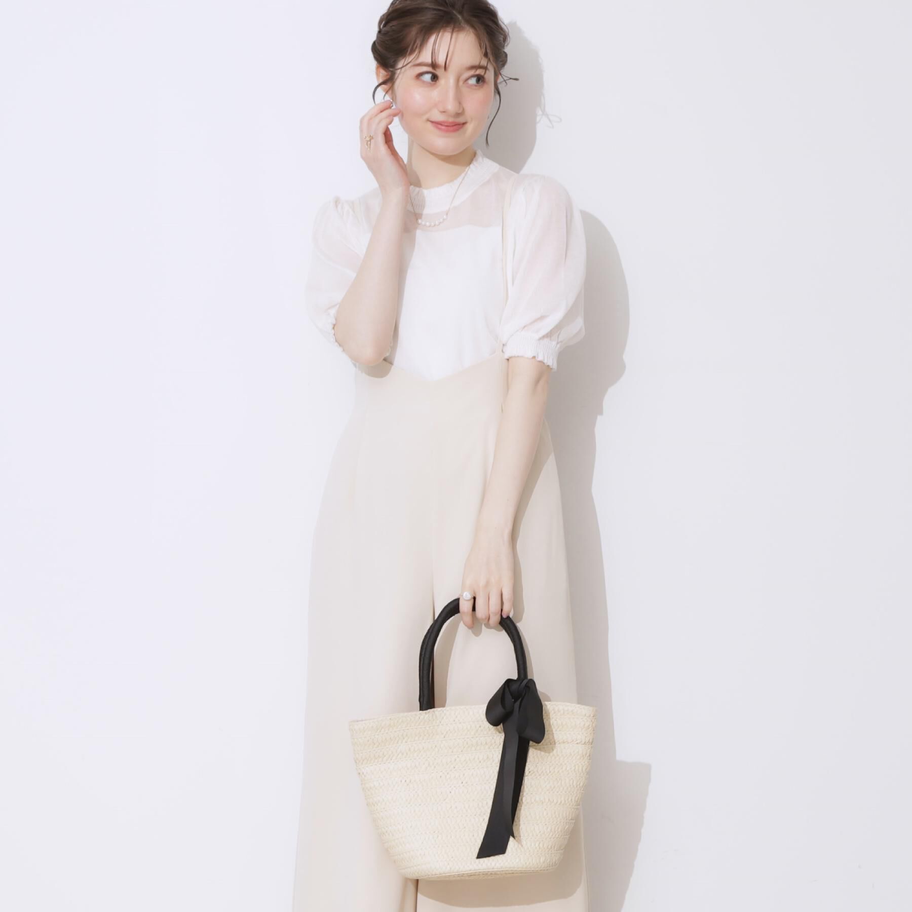 Couture broach「【マシンウォッシャブル・きれいめ】キャミロンパース」|その他|アイボリー(004)