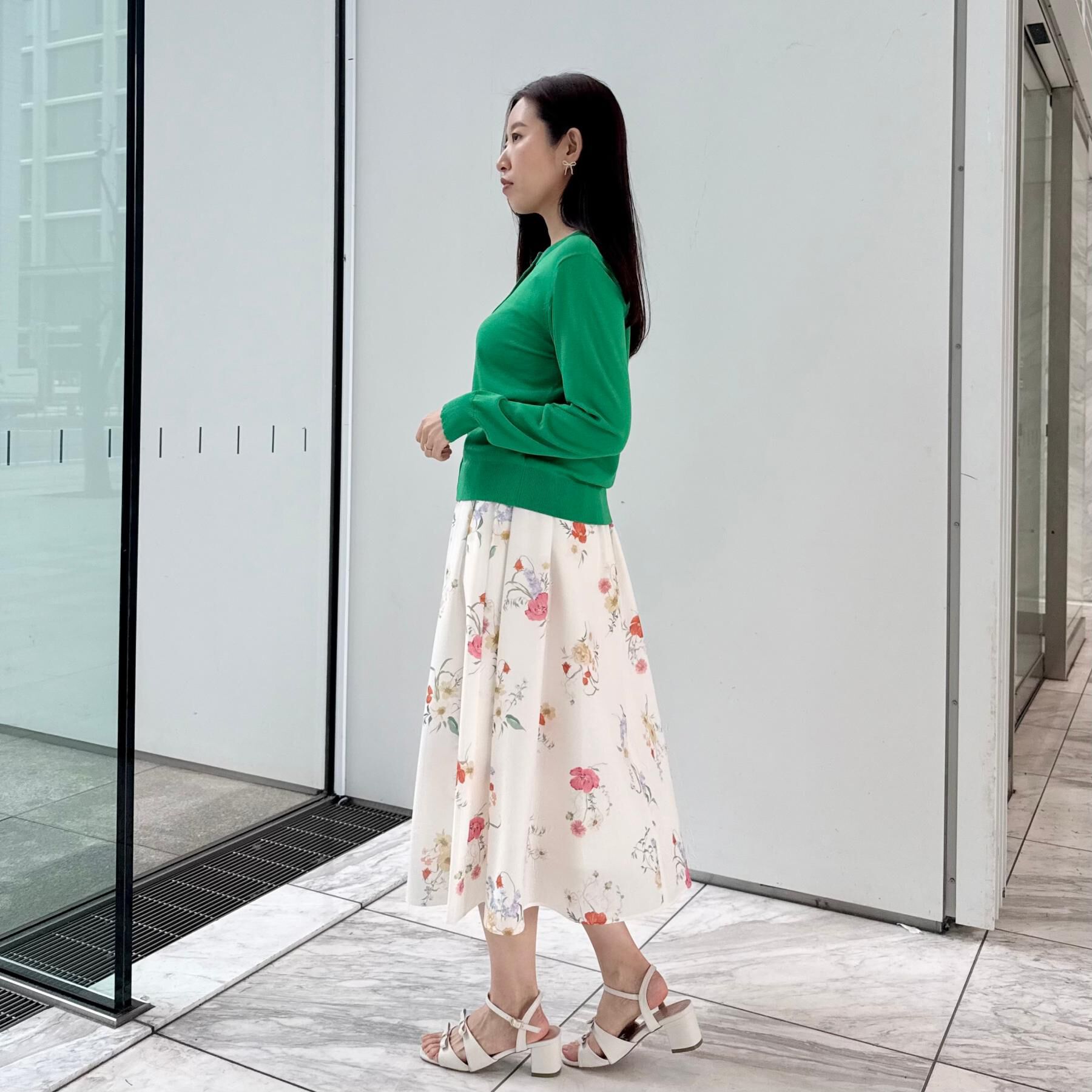 Couture broach「【アンサンブル可・UVカット・アンチピリング】ポイント透かしビジュー釦カーディガン」|カーディガン|