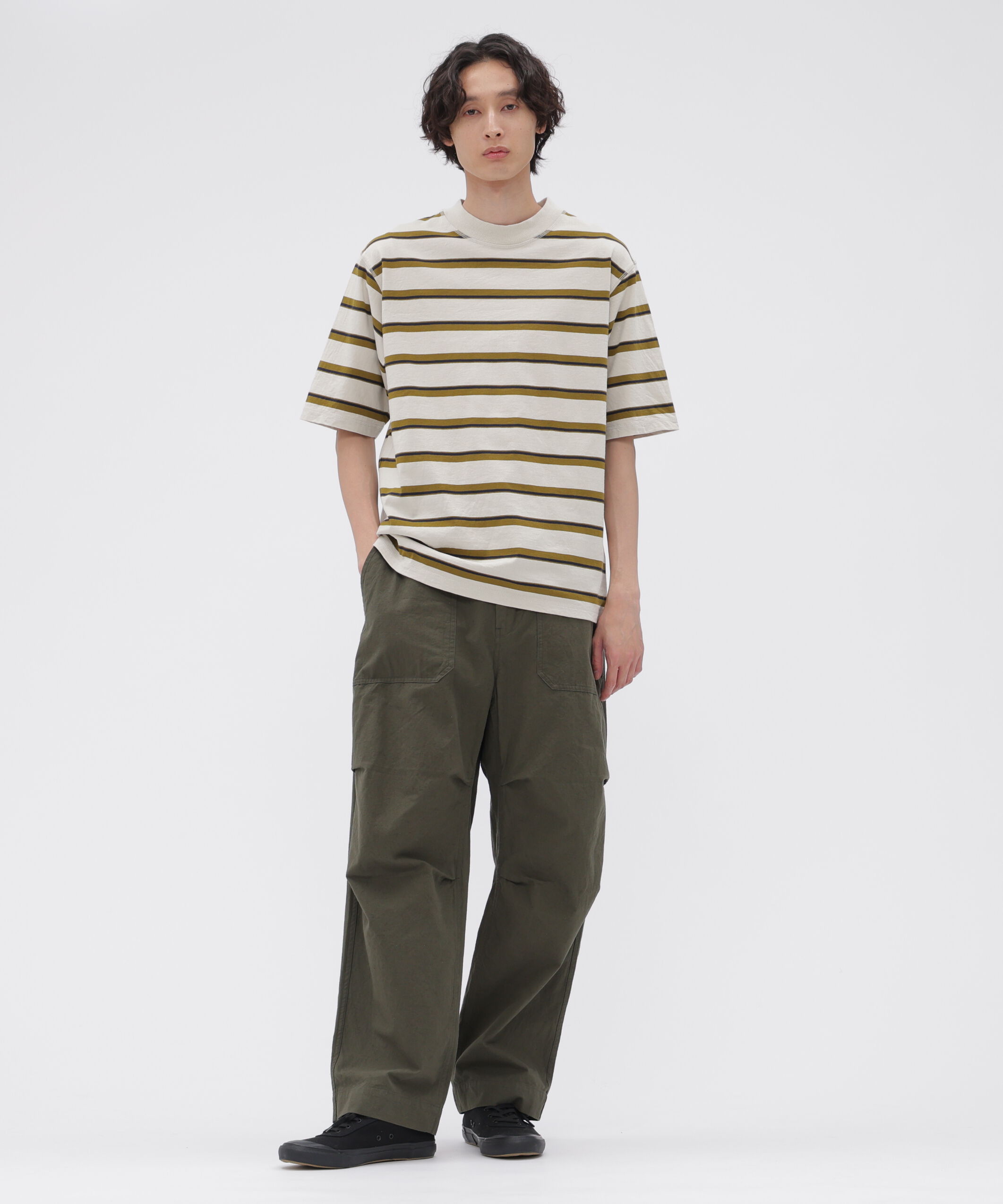 MHL.「OUTLINE STRIPE JERSEY TOP」|Tシャツ・カットソー|