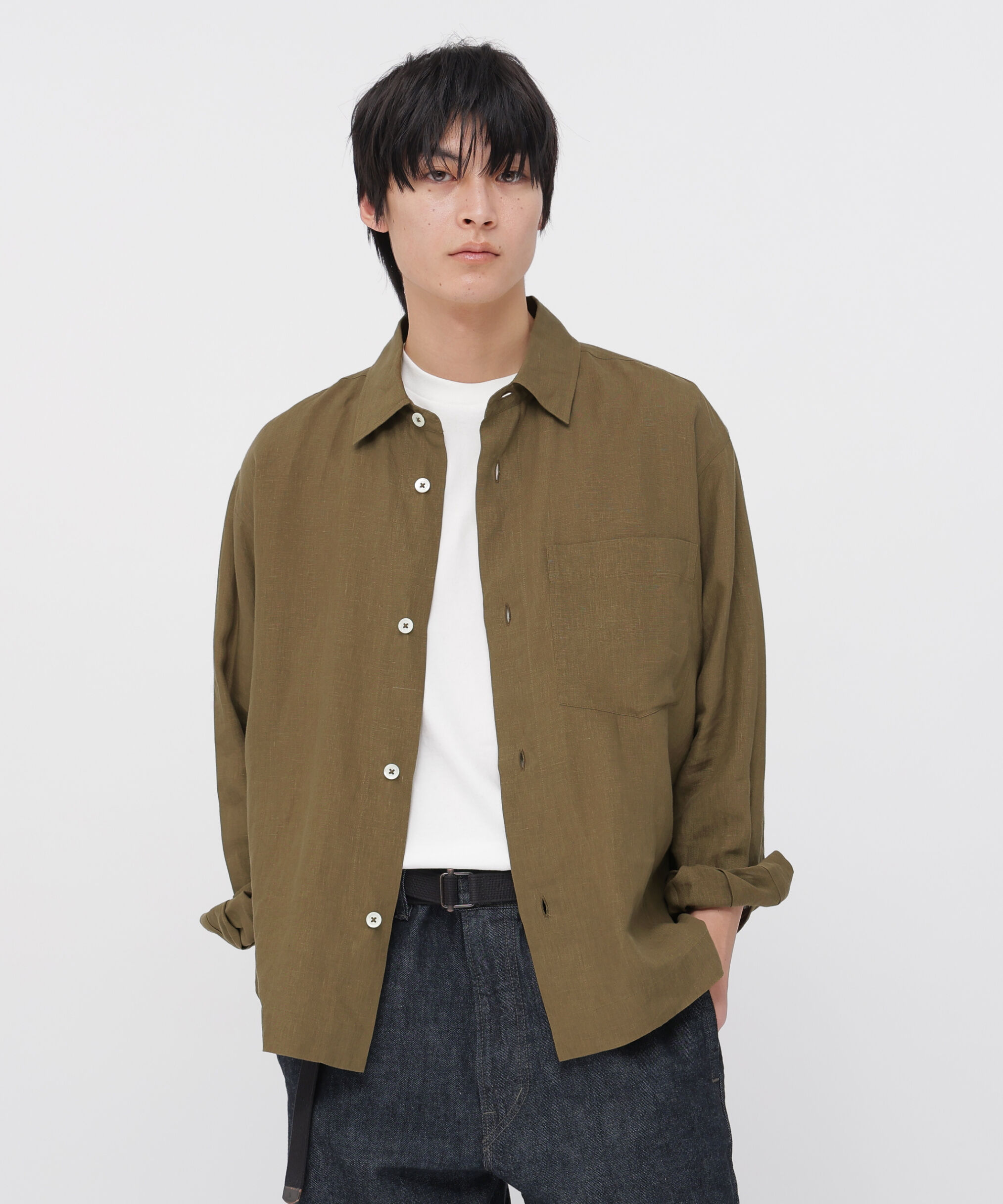 MARGARET HOWELL「SHIRTING LINEN SHIRT」|シャツ・ブラウス|STONE3