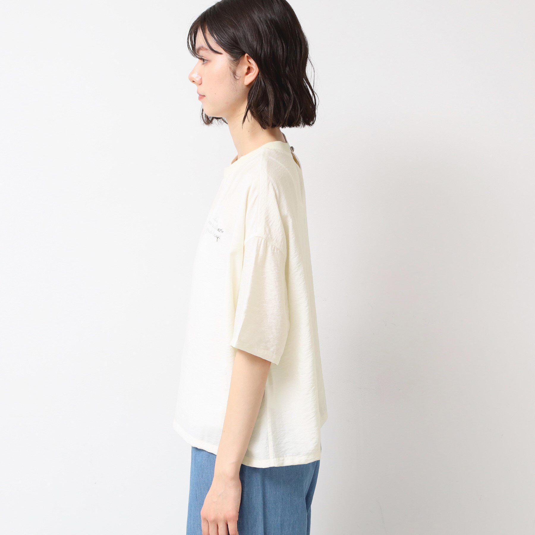 Dessin「【洗える・4サイズ展開】ロゴ入りブラウス（XS～L）」|シャツ・ブラウス|