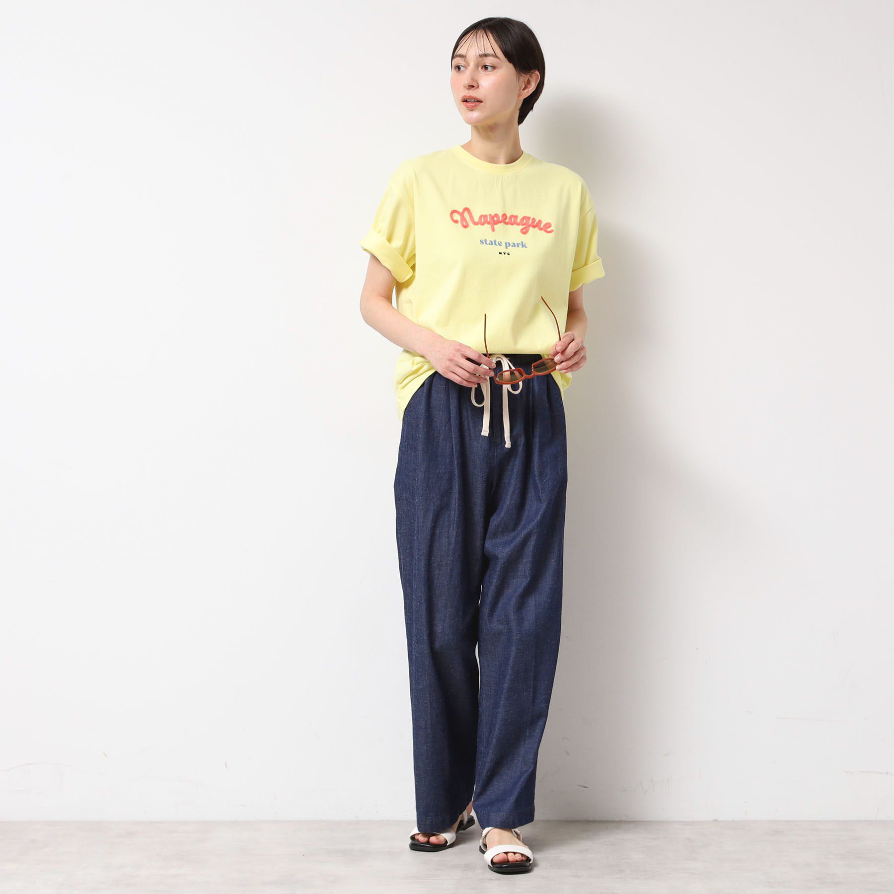Dessin「【洗える】オーガニックコットンロゴTシャツ」|Tシャツ・カットソー|