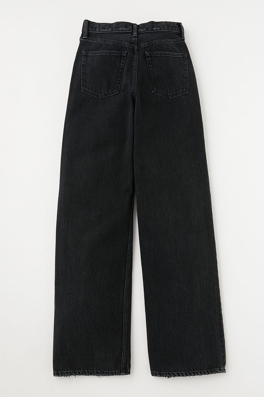 MOUSSY「HIGH WAIST BLACK STRAIGHT」|デニム|