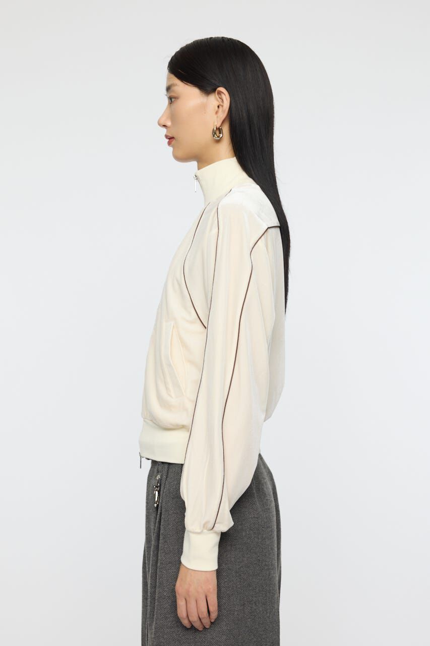 MOUSSY「VELOUR TRACK トップス」|パーカー|