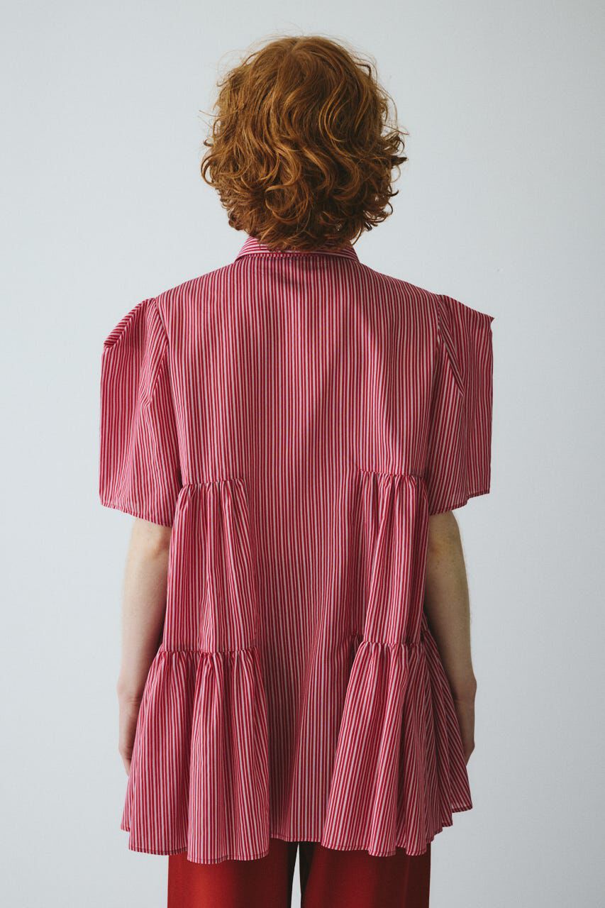 HeRIN.CYE「Side gather A line shirt」|シャツ・ブラウス|