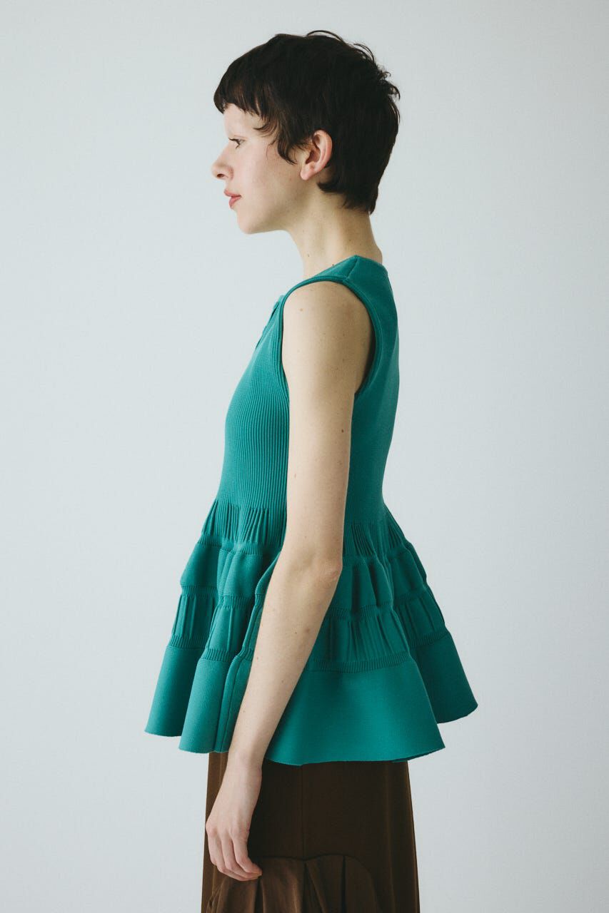 HeRIN.CYE「Peplum knit tops」|ニット・セーター|